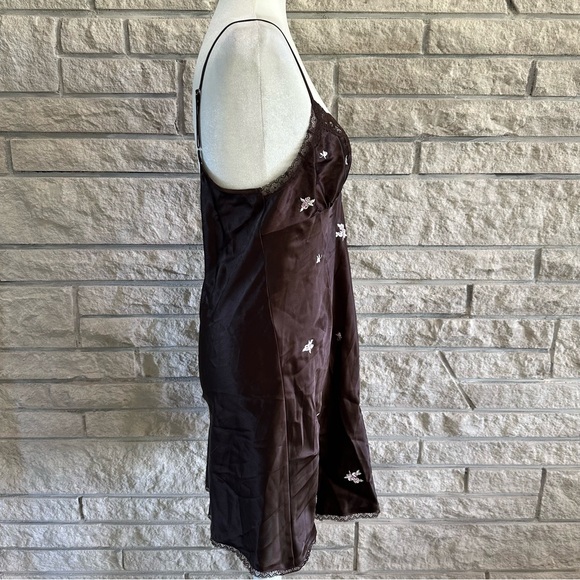 Morgan Taylor intimates women M two-piece robe nightgown chocolate NWT - Picture 6 of 14